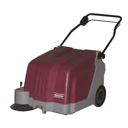 Minuteman® Kleen Sweep Walk Behind Sweeper, 25 in Sweeping Path, Battery Operated